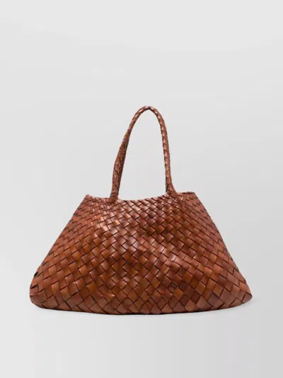 Dragon Diffusion Santa Croce Tote Bag In Brown