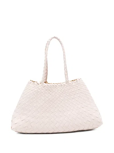 Dragon Diffusion Santa Croce Woven Tote Bag In Pink
