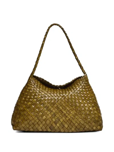 Dragon Diffusion Santa Maria Leather Tote Bag In Green