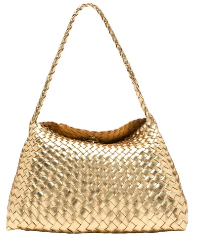 Dragon Diffusion Santa Maria Leather Tote In Gold