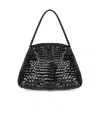 Dragon Diffusion Santa Maria Mini Hand Bag In Brown Leather In Black