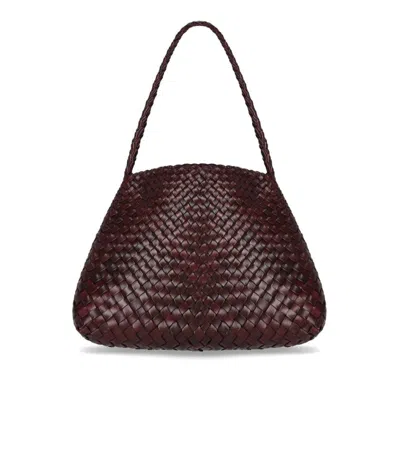Dragon Diffusion Santa Maria Mini Burgundy Shoulder Bag In Black