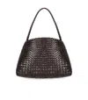 Dragon Diffusion Santa Maria Mini Hand Bag In Brown Leather In Black