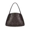 Dragon Diffusion Santa Maria Mini Dark Brown Shoulder Bag In Black