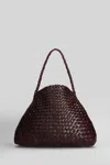 Dragon Diffusion Santa Maria Mini Hand Bag In Bordeaux Leather In Burgundy