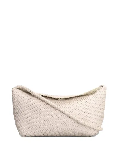 Dragon Diffusion Santa Marta Woven Shoulder Bag In Neutral
