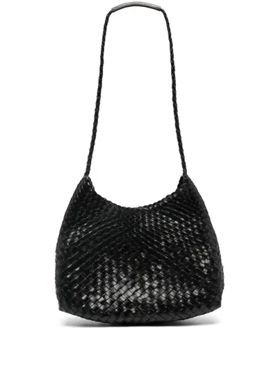 Dragon Diffusion Santa Rosa Leather Shoulder Bag In Black
