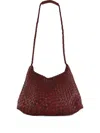 Dragon Diffusion Santa Rosa Leather Shoulder Bag In Red