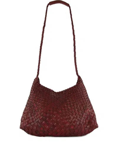 Dragon Diffusion Santa Rosa Leather Shoulder Bag In Red