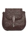 Dragon Diffusion Mini City Woven Leather Cross Body Bag