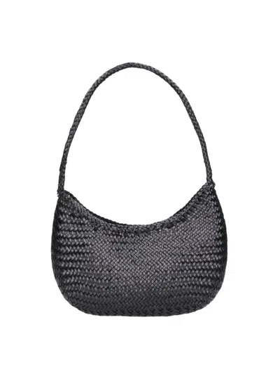 Dragon Diffusion Shoulder Bag "nova Luna" In Black
