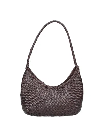 Dragon Diffusion Shoulder Bag "nova Luna" In Brown