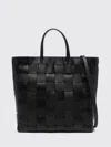 Dragon Diffusion Medium Pino Woven Top-handle Tote Bag In Black