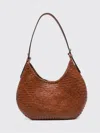 Dragon Diffusion Luna Mezza Leather Shoulder Bag In Brown