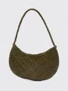 Dragon Diffusion Luna Mezza Woven Shoulder Bag In Green