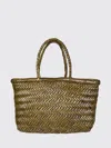 Dragon Diffusion Flat Gora Mini Tote Woven Rectangular In Green