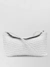 Dragon Diffusion Shoulder Bag Woven Texture Braided Strap In White
