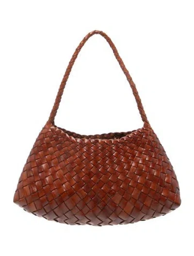 Pre-owned Dragon Diffusion Signature Shoulder Bag In Brown
