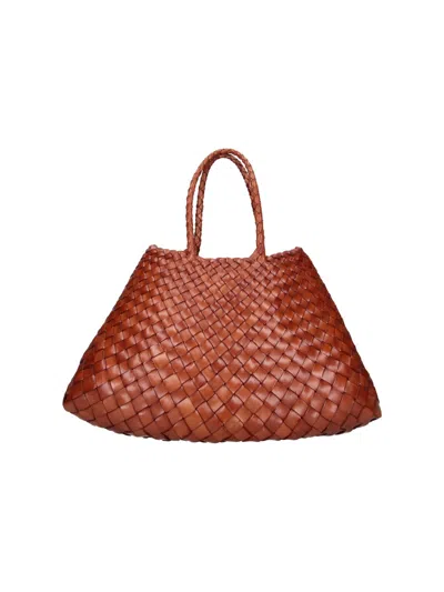 Dragon Diffusion Small Bag "santa Croce" In Brown