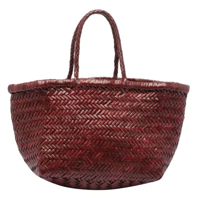 Dragon Diffusion Small Bamboo Triple Jump Handbag In Red
