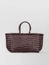 Dragon Diffusion Triple Jump Small Leather Basket Bag
