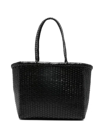 Dragon Diffusion Small Braided-handle Tote Bag In Black