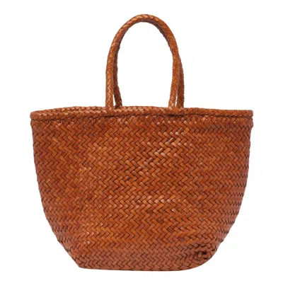 Dragon Diffusion Small Grace Basket Bag In Brown