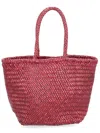 Dragon Diffusion Small Grace Basket Bag In Burgundy