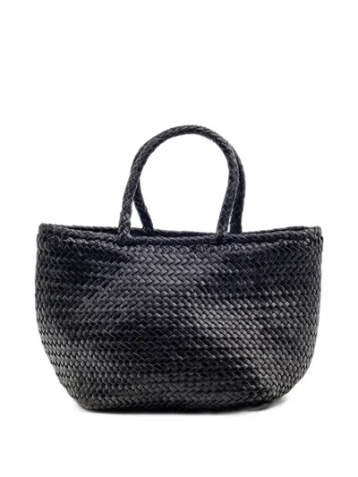 Dragon Diffusion Small Grace Basket Tote Bag In Black