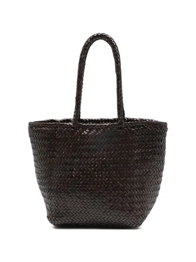 Dragon Diffusion Small Grace Basket Tote Bag In Brown