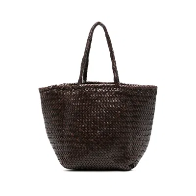 Dragon Diffusion Small Grace Basket Tote Bag In Brown