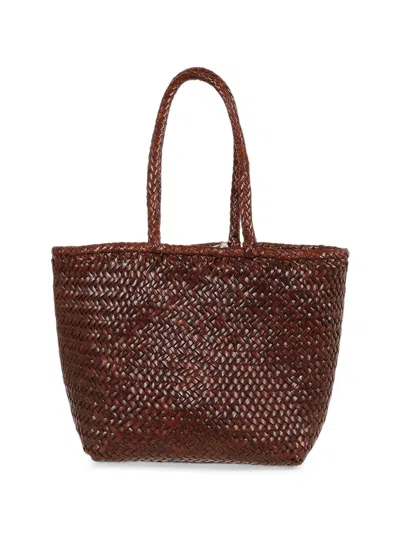Dragon Diffusion Small Grace Basket Tote Bag In Brown