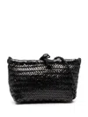 Dragon Diffusion Small Grace Leather Basket Bag In Schwarz