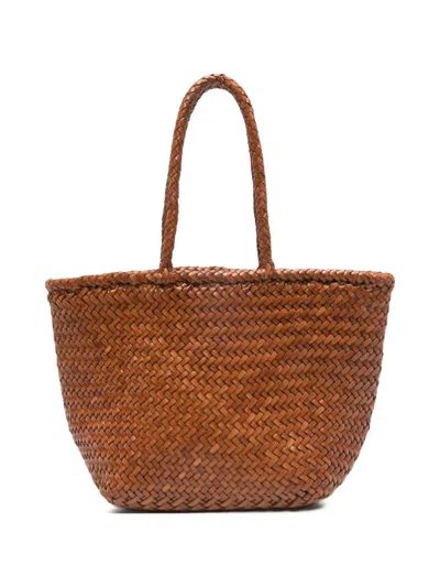 Dragon Diffusion Small Grace Woven Tote Bag In White