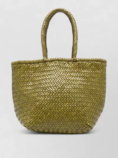 Dragon Diffusion Small Leather Basket Tote Bag