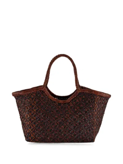 Dragon Diffusion Small Maori Nantucket Woven Tote Bag In Pink