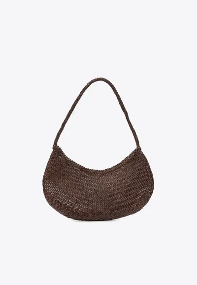 Dragon Diffusion Small Nova Luna Shoulder Bag In Brown