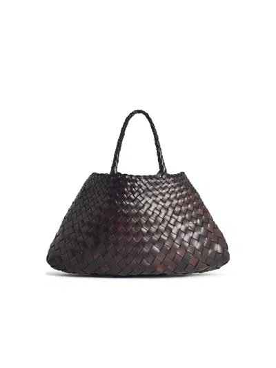 Dragon Diffusion Small 'santa Croce' Dark Brown Leather Bag