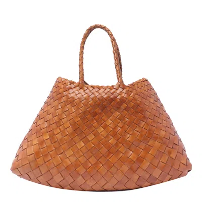 Dragon Diffusion Small Santa Croce Handbag In Brown