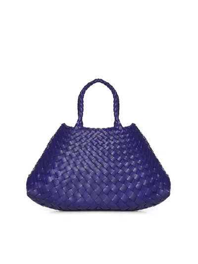 Dragon Diffusion Small Santa Croce Leather Bag In Purple