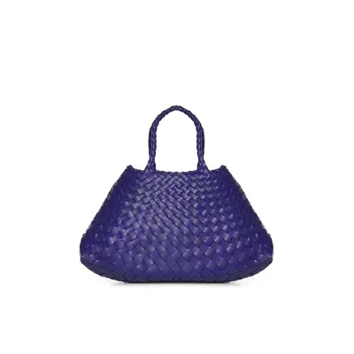 Dragon Diffusion Small Santa Croce Leather Bag In Purple