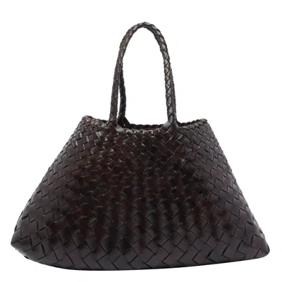 Dragon Diffusion Small Santa Croce Shoulder Bag In Brown