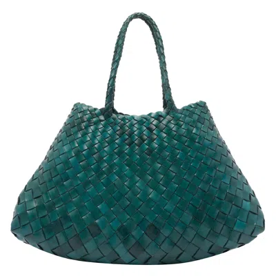 Dragon Diffusion Small Santa Croce Shoulder Bag In Green