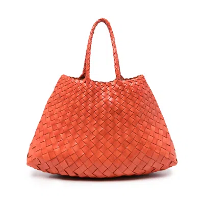 Dragon Diffusion Small Santa Croce Tote Bag In Orange