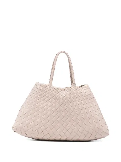 Dragon Diffusion Small Santa Croce Tote Bag In White