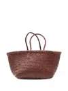 Dragon Diffusion Bamboo Triple Jump Small 3x Jump Design Basket 40x19x15 Cm In Brown