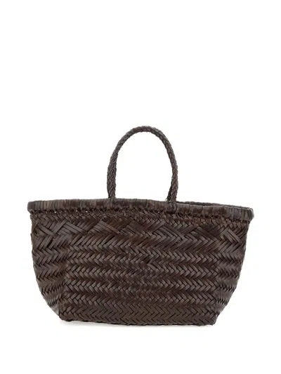 Dragon Diffusion Small Triple Jump Tote Bag In Brown
