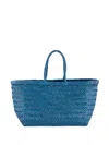 Dragon Diffusion Small Triple Jump Woven Tote Bag In Blue
