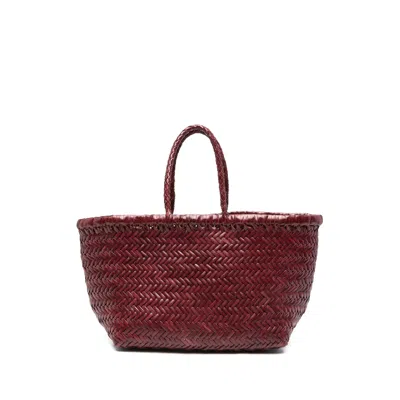 Dragon Diffusion Small Tripple Jump Tote Bag In Burgundy
