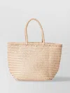 Dragon Diffusion Small Woven Leather Tote Bag